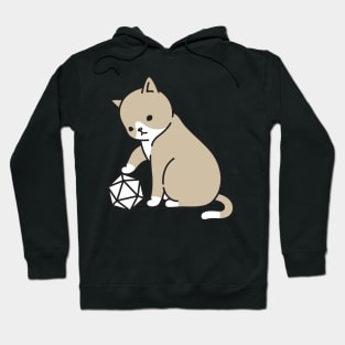 Polyhedral D20 Dice and Cats Hoodie